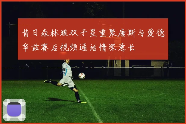 昔日森林狼双子星重聚唐斯与爱德华兹赛后视频通话情深意长